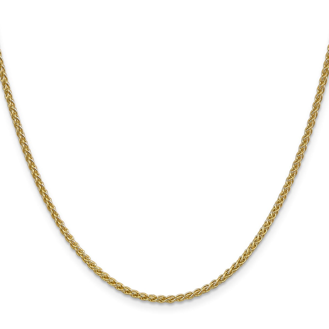 Gold 2.1mm Spiga (Wheat) Chain, 22