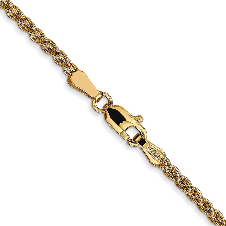 Gold 2.1mm Spiga (Wheat) Chain, 22"