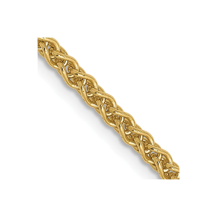 Gold 2.1mm Spiga (Wheat) Chain, 22"