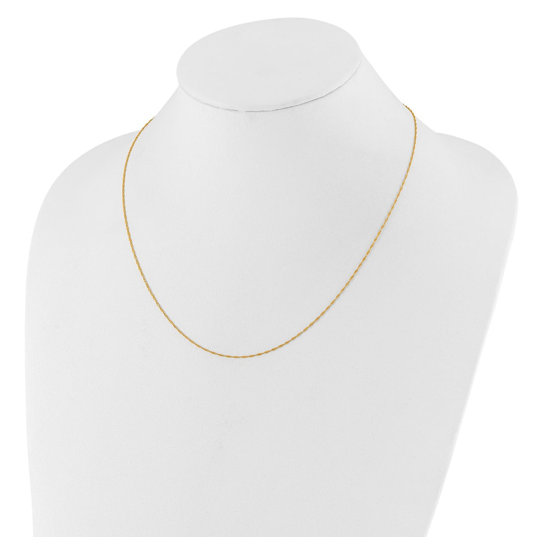 Gold 0.8mm Singapore Chain, 22