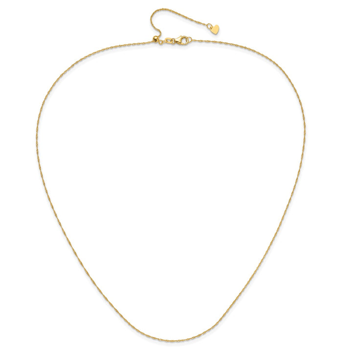 Gold 0.8mm Singapore Chain, 22"