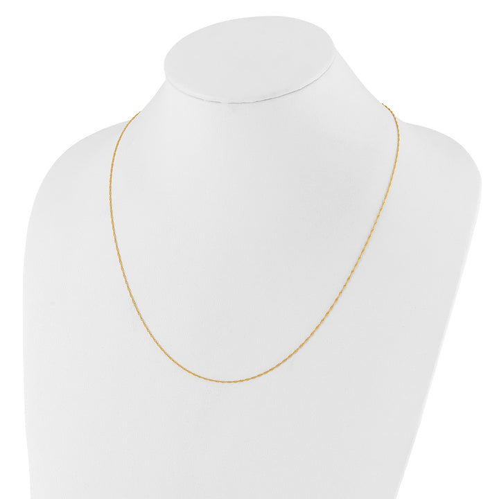 Gold 0.8mm Singapore Chain, 22"