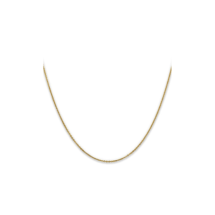 Gold 1.1mm Cable Chain, 18"