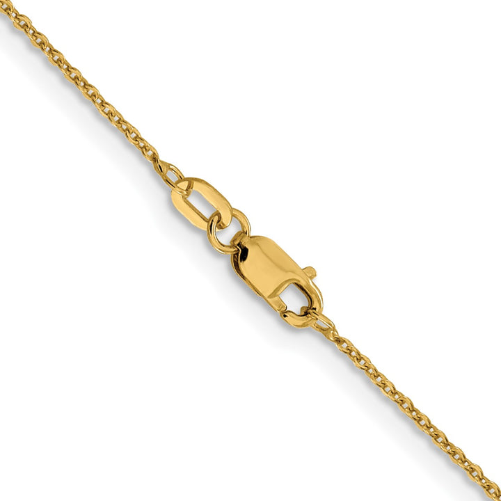 Gold 1.1mm Cable Chain, 18"