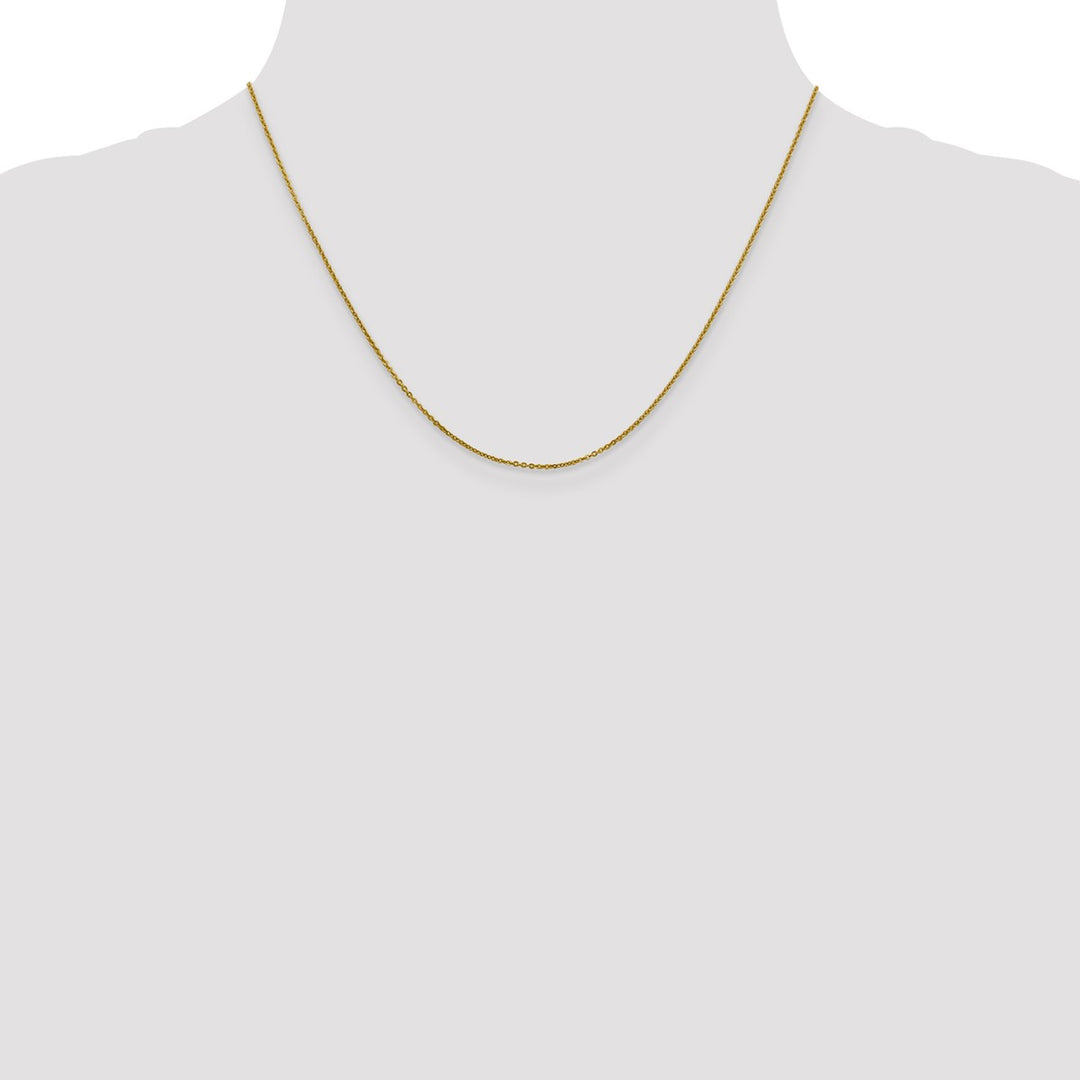 Gold 1.1mm Cable Chain, 18