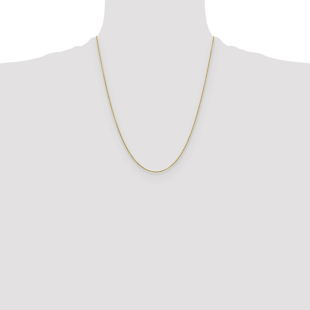 Gold 1.1mm Cable Chain, 22