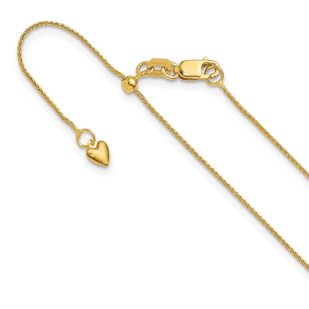 Gold 0.8mm Spiga (Wheat) Chain, 22"