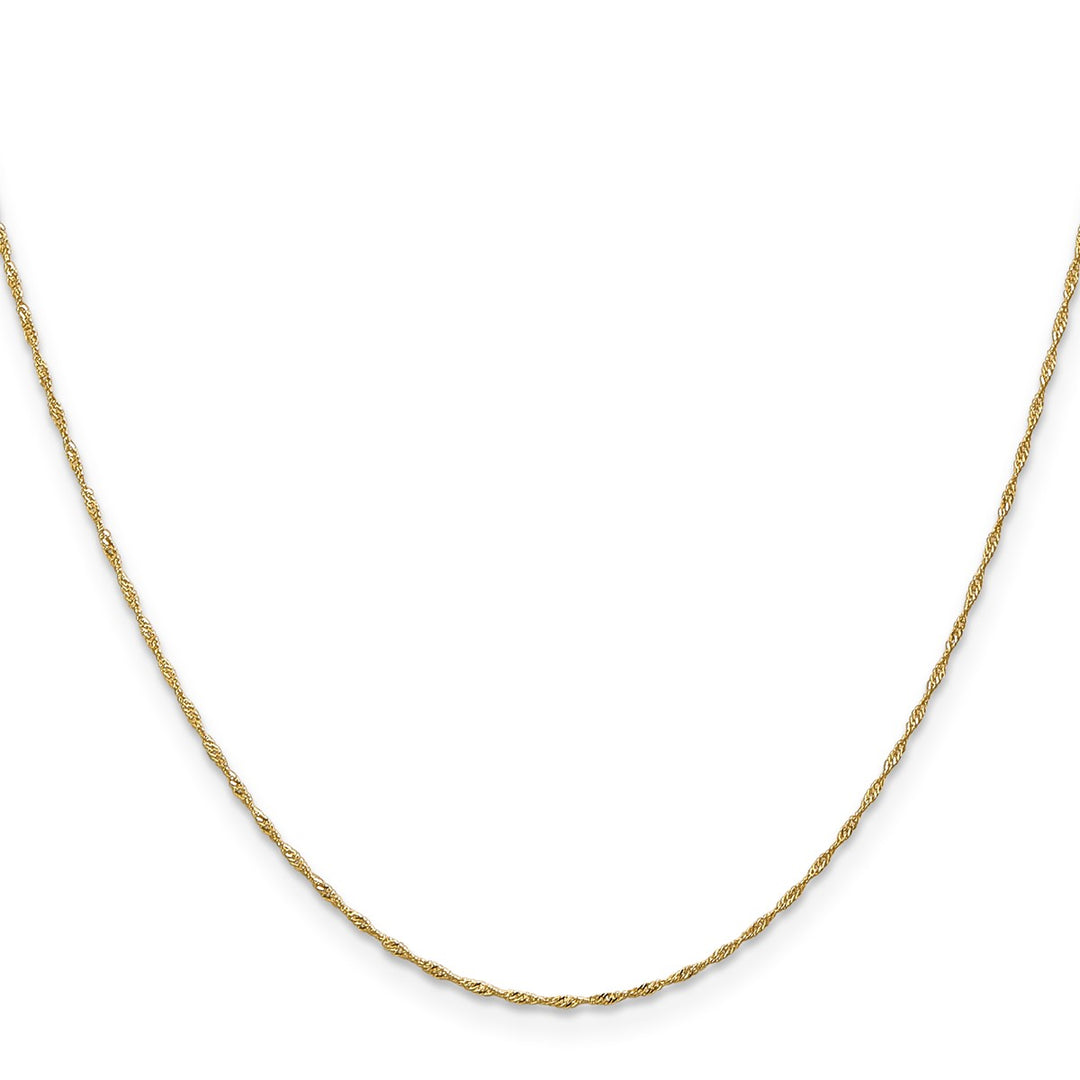Gold 1mm Singapore Chain, 24