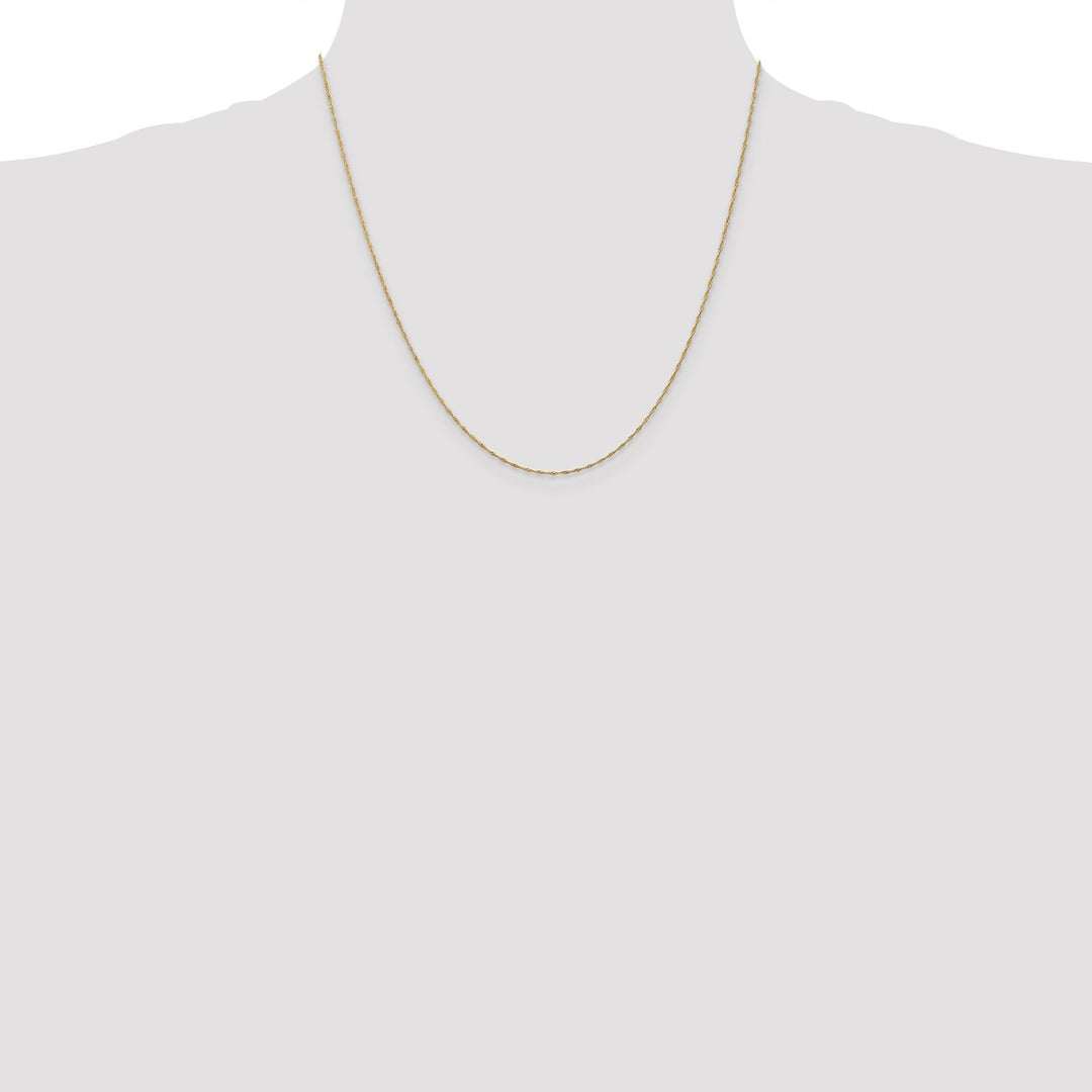 Gold 1mm Singapore Chain, 20