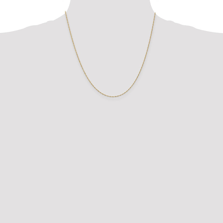 Gold 1mm Singapore Chain, 20"