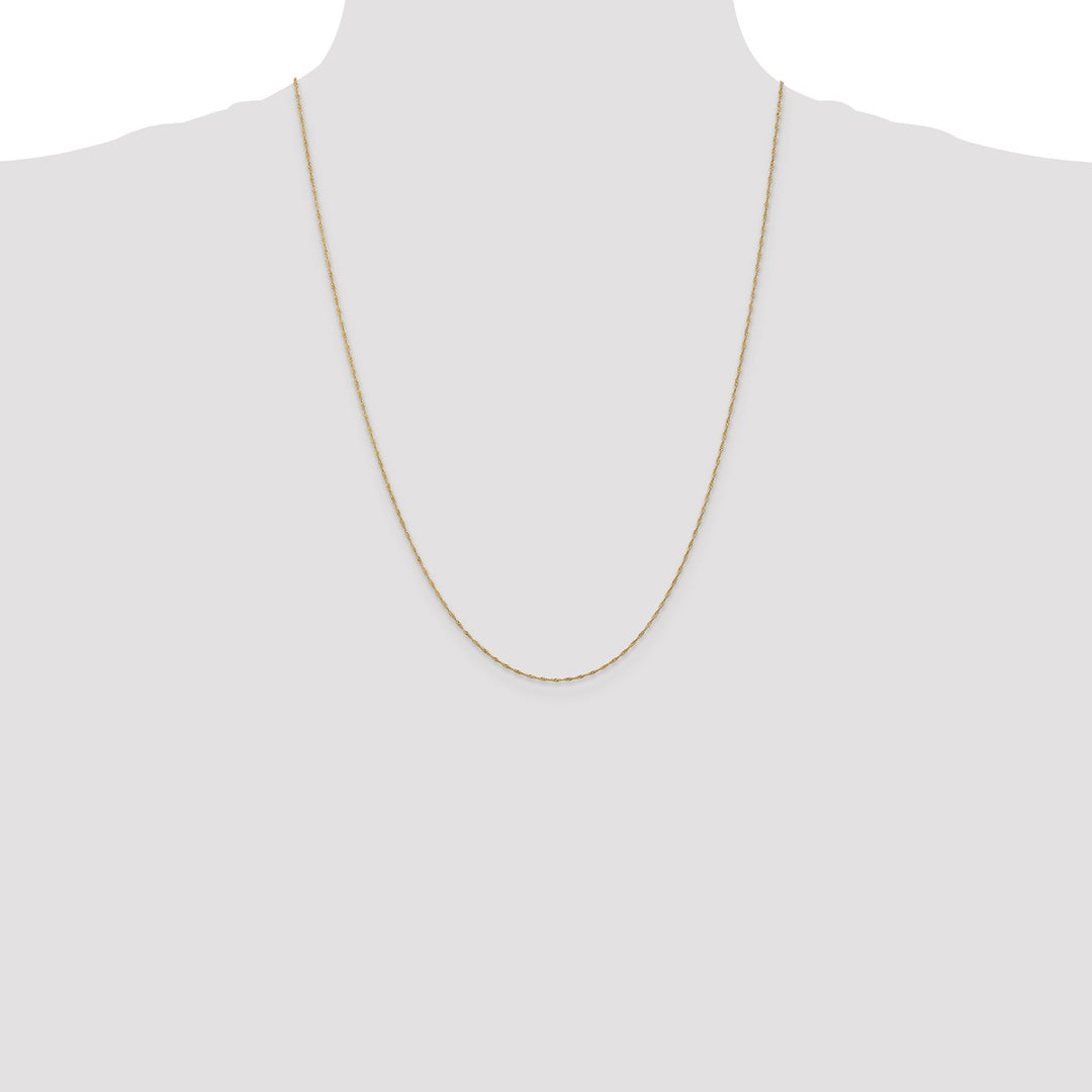 Gold 1mm Singapore Chain, 24