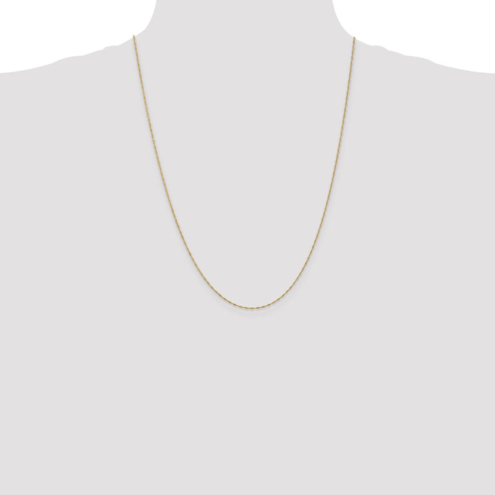 Gold 1mm Singapore Chain, 24"