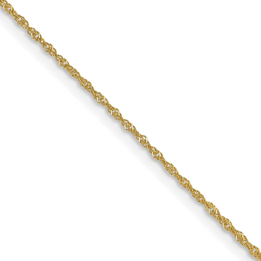 Gold 1mm Singapore Chain, 24