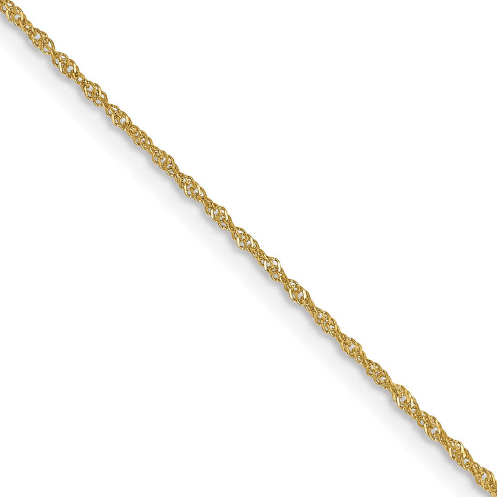 Gold 1mm Singapore Chain, 20"