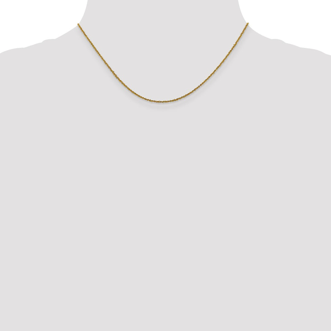 Gold 1mm Singapore Chain, 16