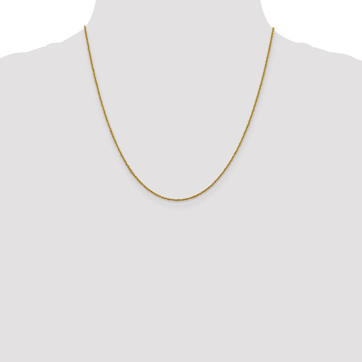Gold 1mm Singapore Chain, 20"