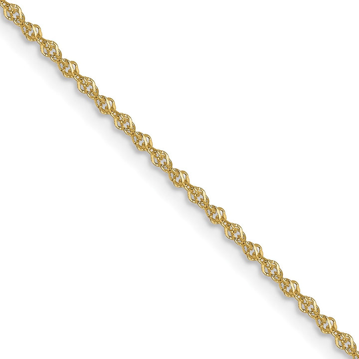 Gold 1mm Singapore Chain, 24"