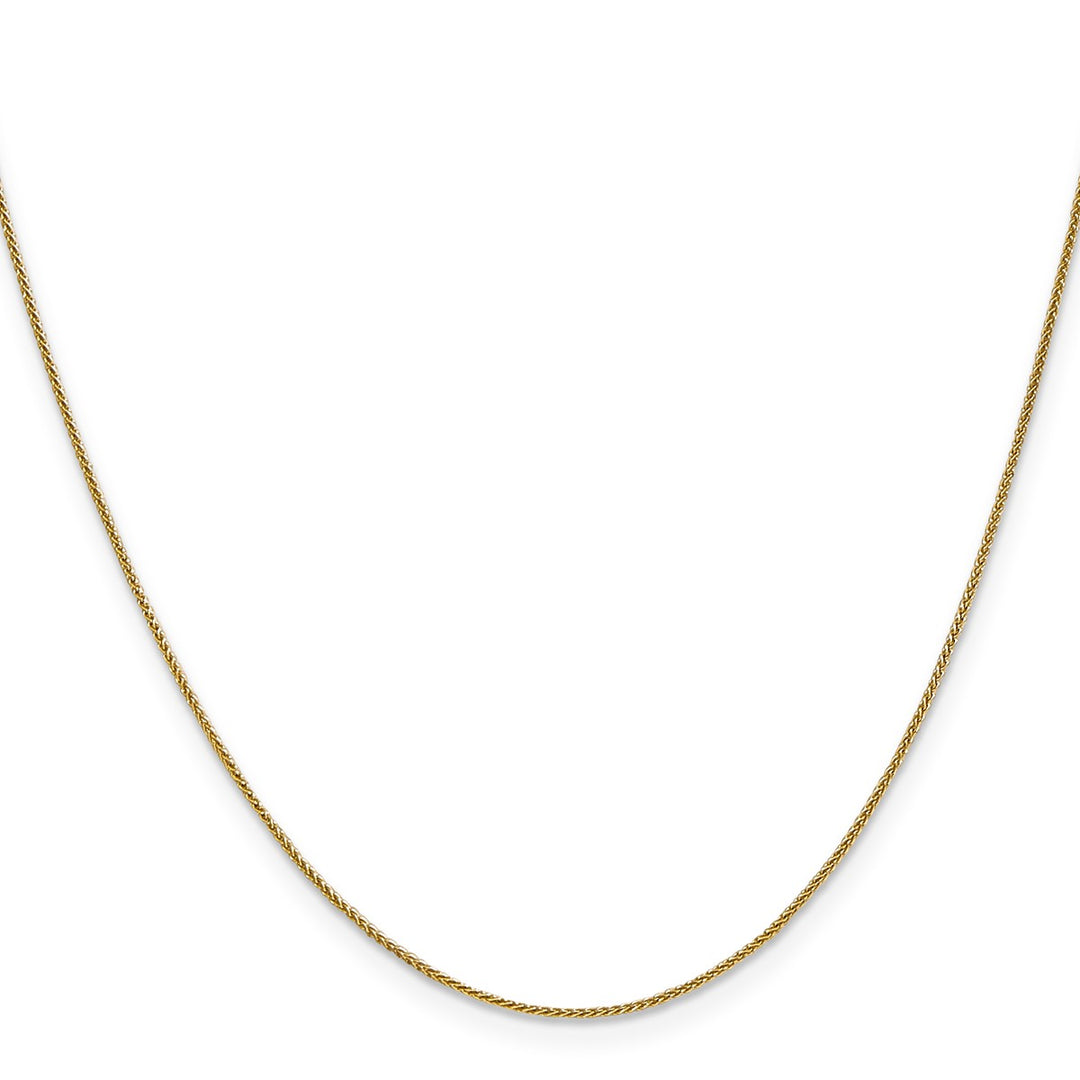 Gold 0.8mm Spiga (Wheat) Chain, 22