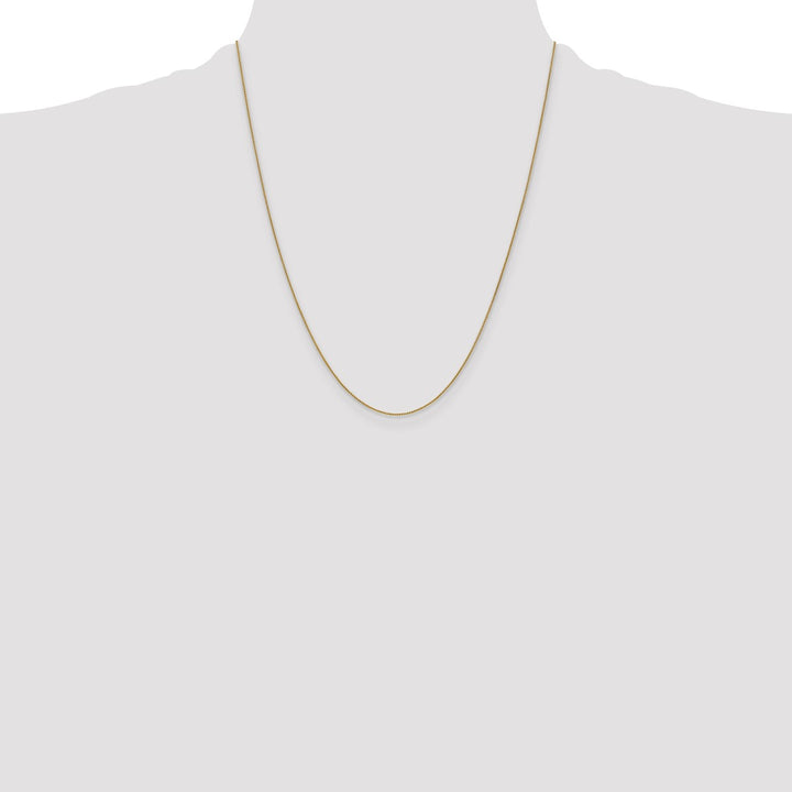 Gold 0.8mm Spiga (Wheat) Chain, 22"
