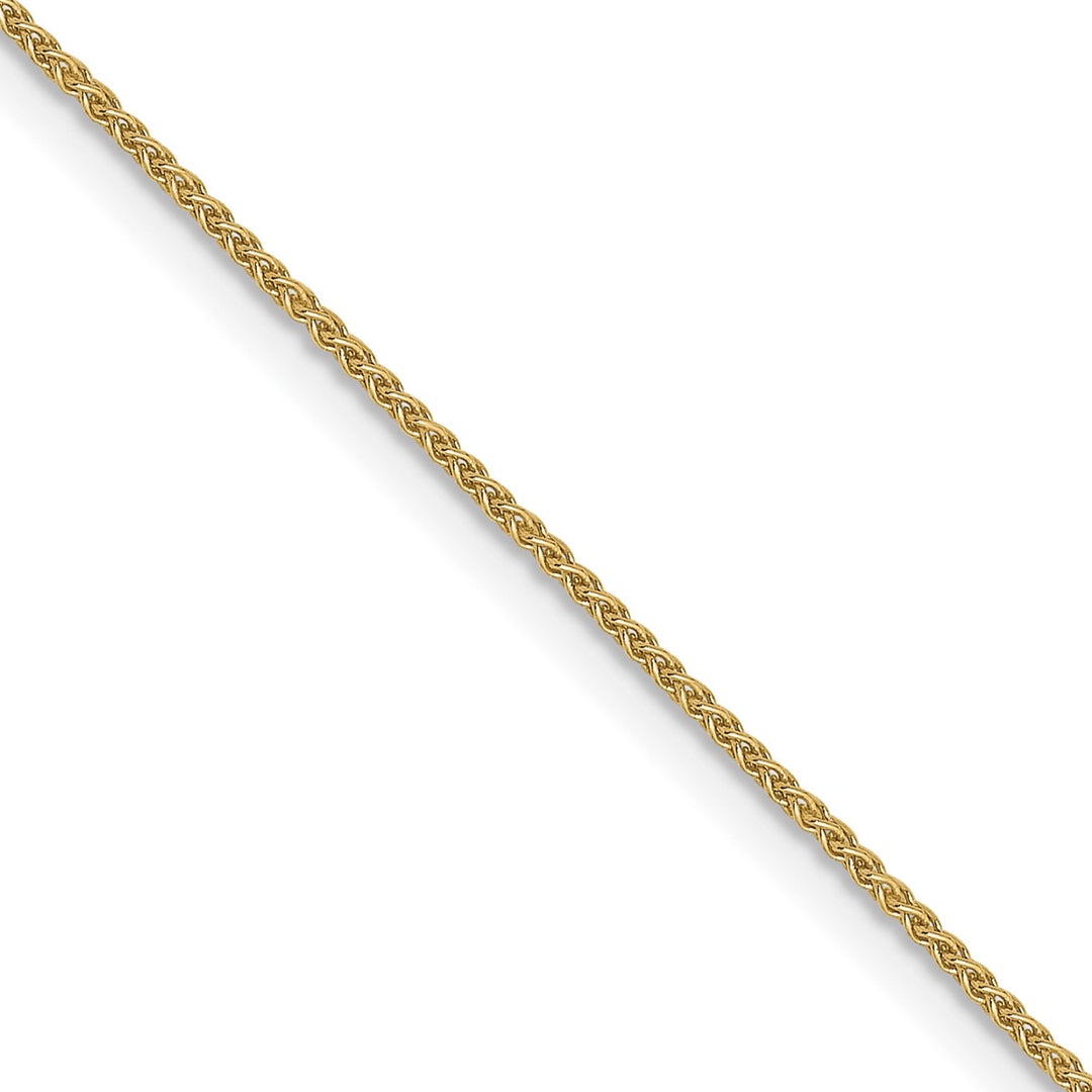 Gold 0.8mm Spiga (Wheat) Chain, 22