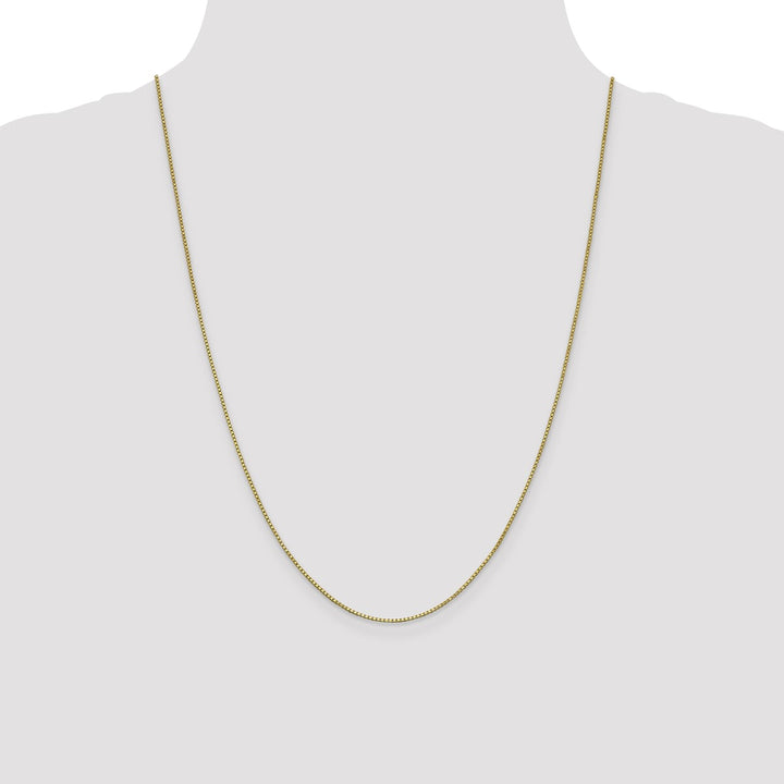 Gold 1mm Box Chain, 24"