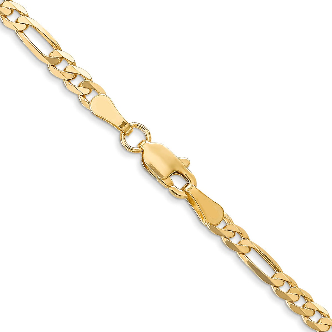 Gold 3.25mm Figaro Chain, 18