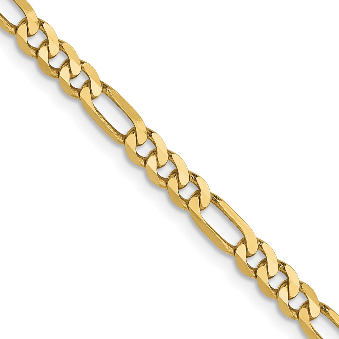 Gold 3.25mm Figaro Chain, 18