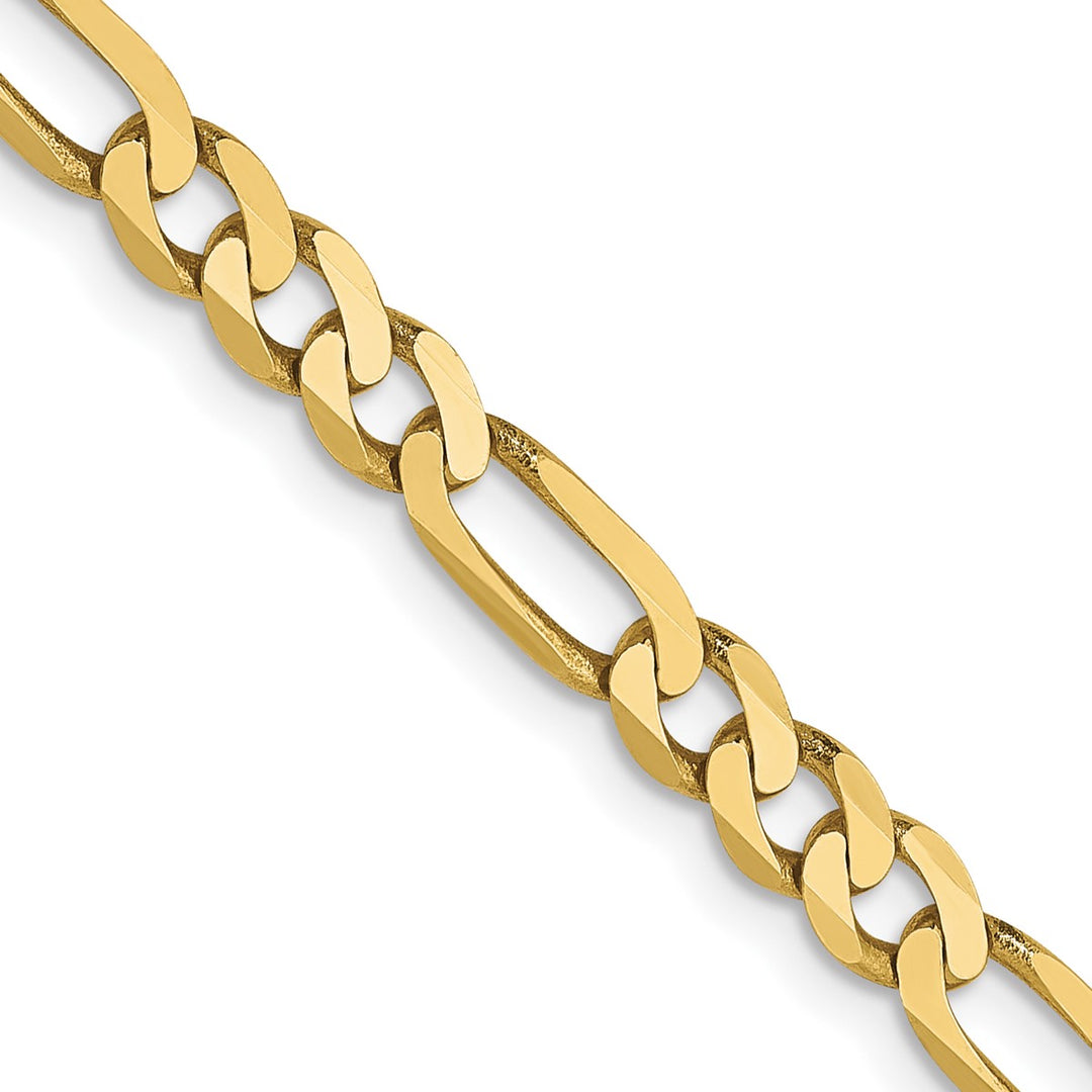 Gold 4mm Figaro Chain, 24"