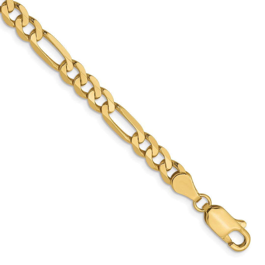 Gold 4.75mm Figaro Chain, 7"