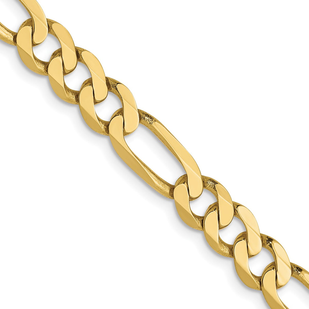 Gold 5.25mm Figaro Chain, 24"