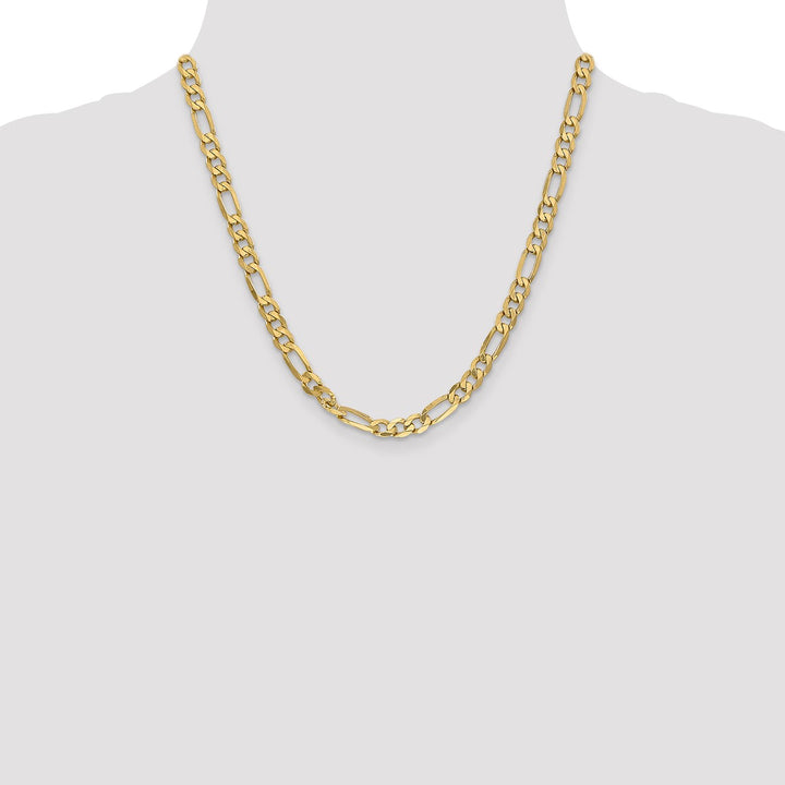 Gold 6.25mm Figaro Chain, 20"