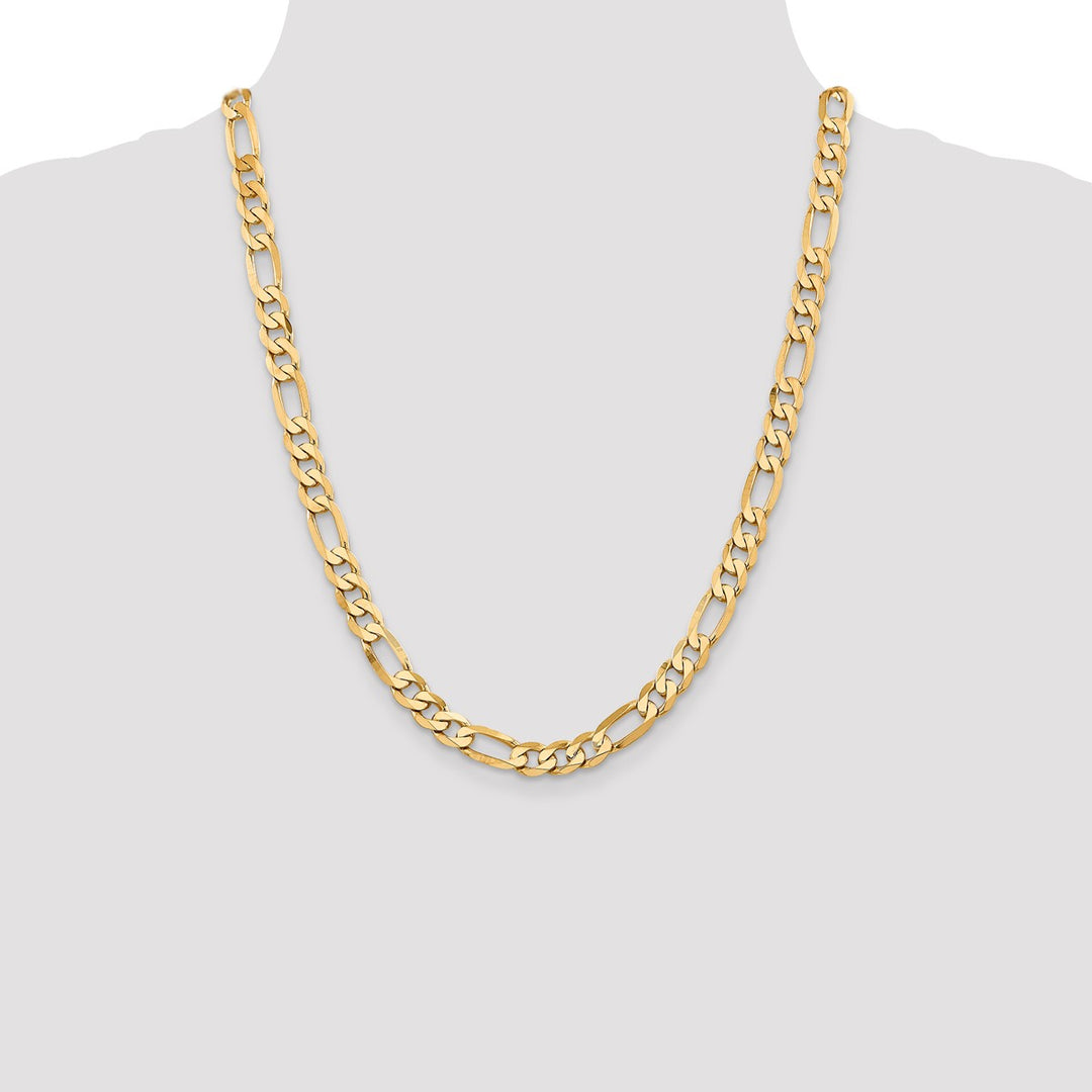 Gold 7.5mm Figaro Chain, 20