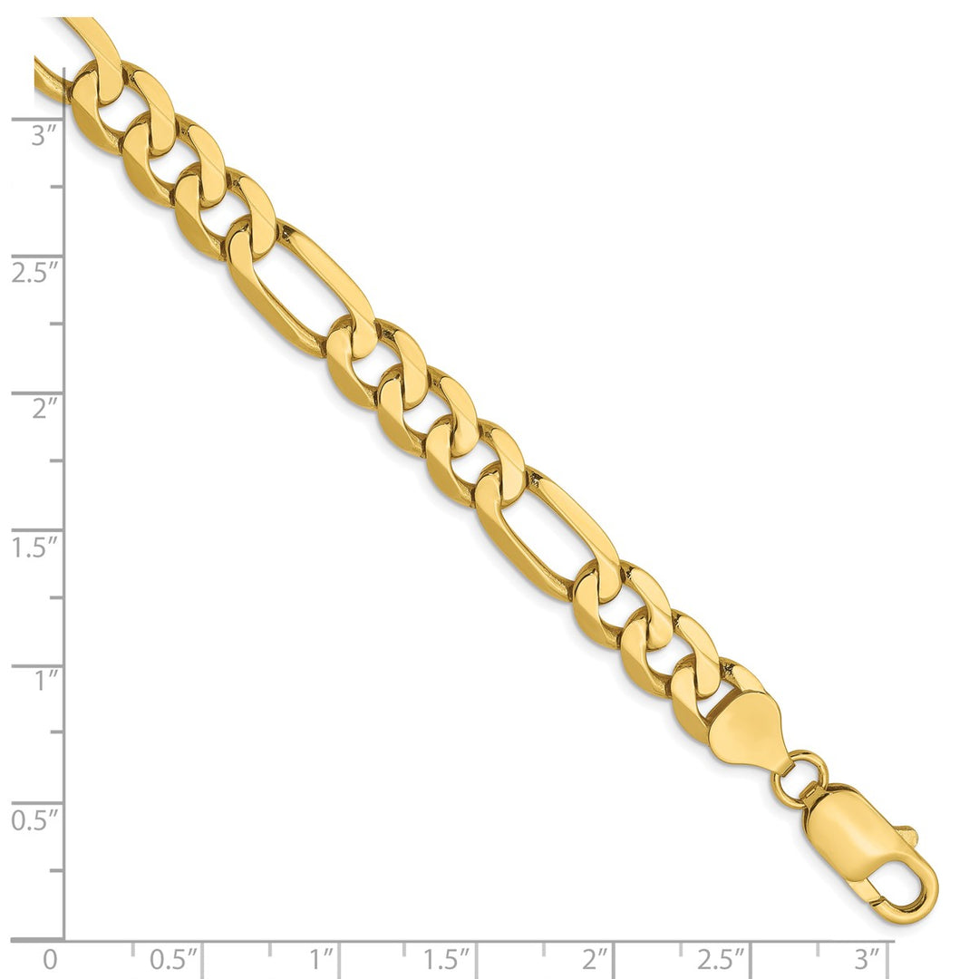 Gold 7.5mm Figaro Chain, 9