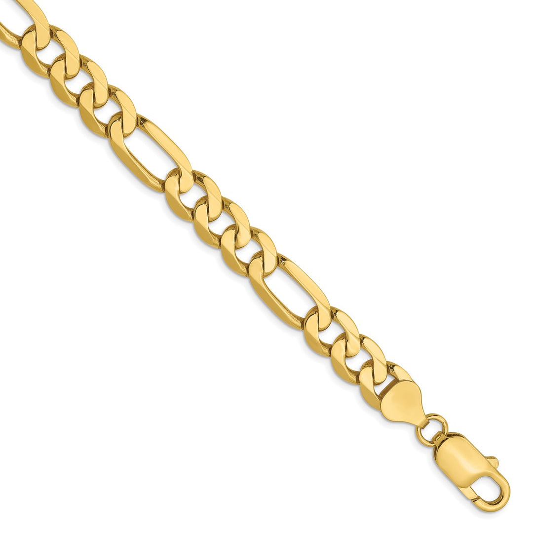 Gold 7.5mm Figaro Chain, 9