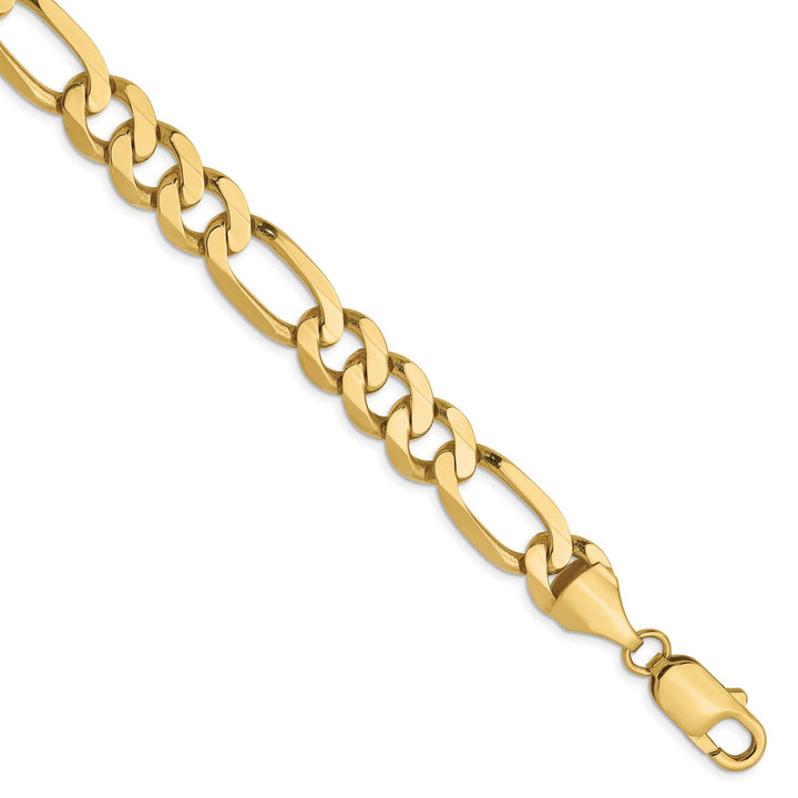 Gold 8.75mm Figaro Chain, 9"