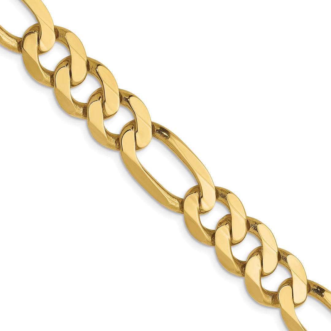 Gold 8.75mm Figaro Chain, 22"