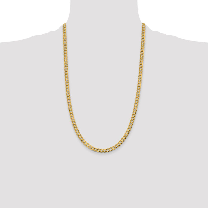 Gold 5.9mm Cuban Chain, 26"