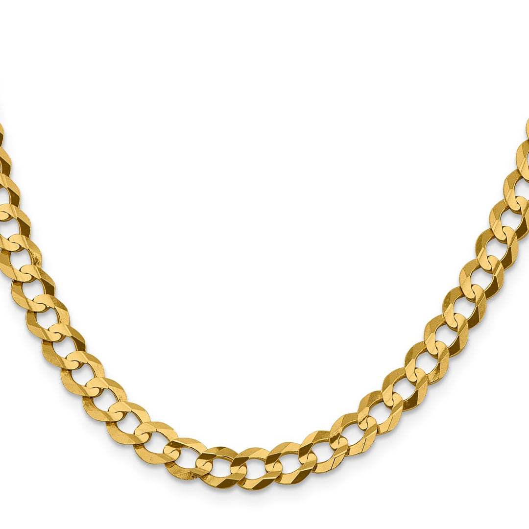 Gold 7.2mm Cuban Chain, 24