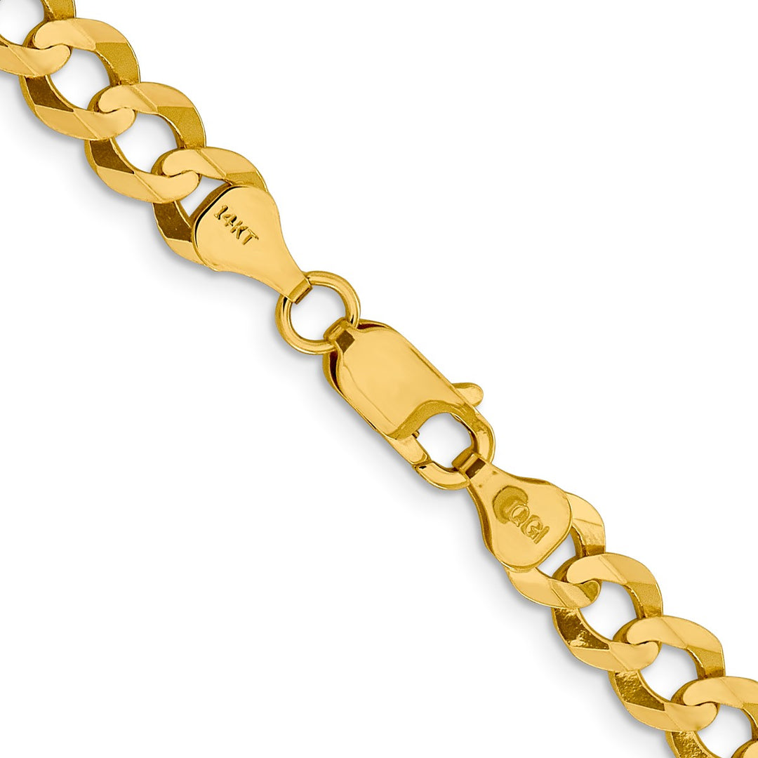 Gold 7.2mm Cuban Chain, 24