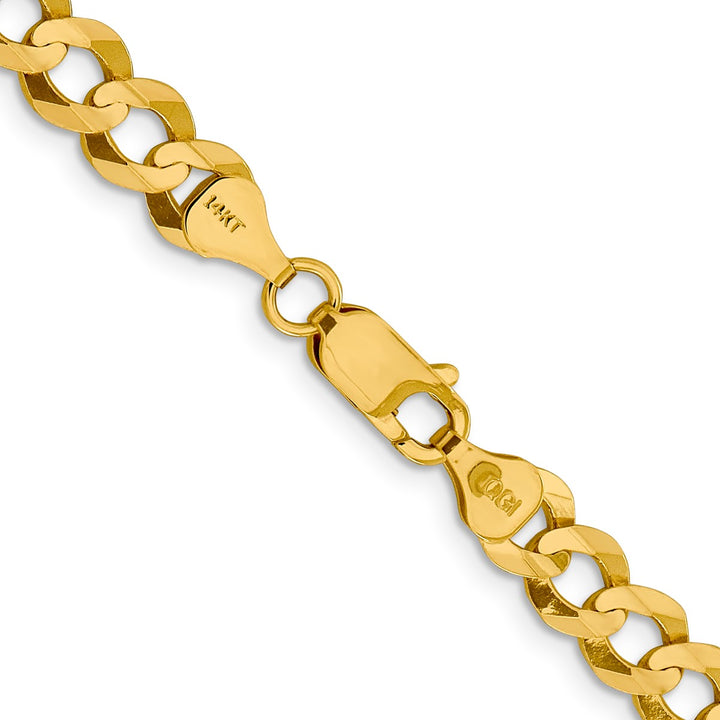Gold 7.2mm Cuban Chain, 24"