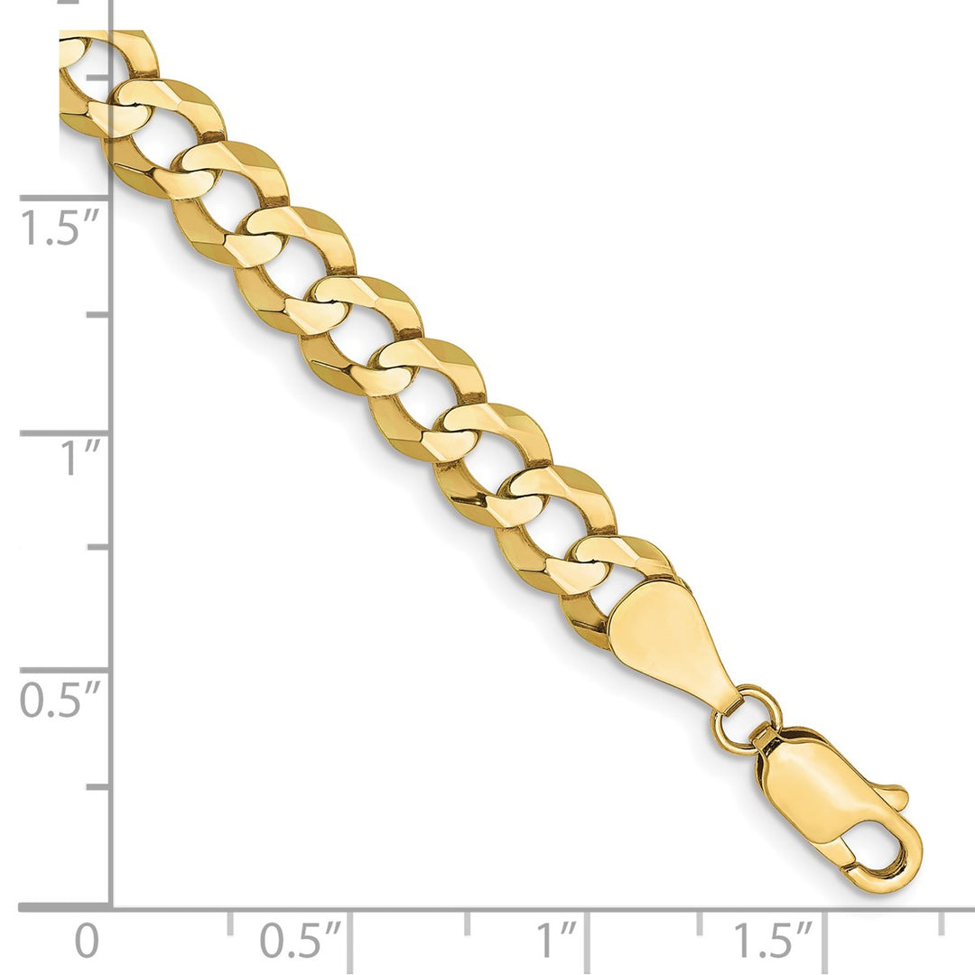 Gold 7.2mm Cuban Chain, 8
