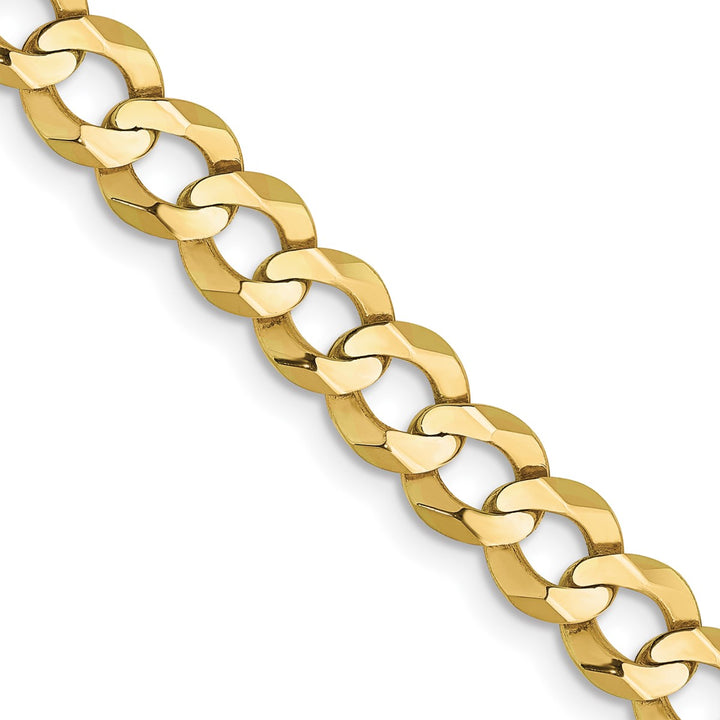 Gold 7.2mm Cuban Chain, 24"