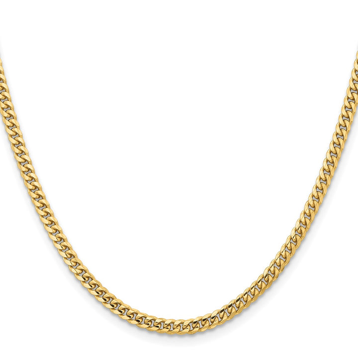 Gold 3.5mm Cuban Chain, 22"