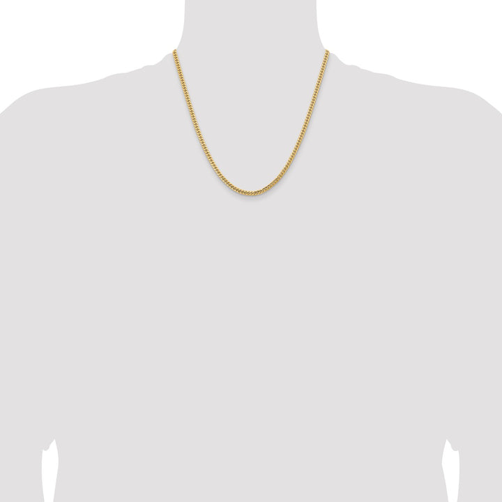 Gold 3.5mm Cuban Chain, 20"