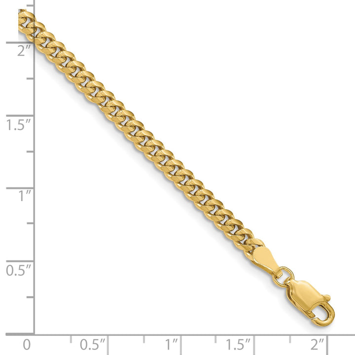 Gold 3.5mm Cuban Chain, 7"