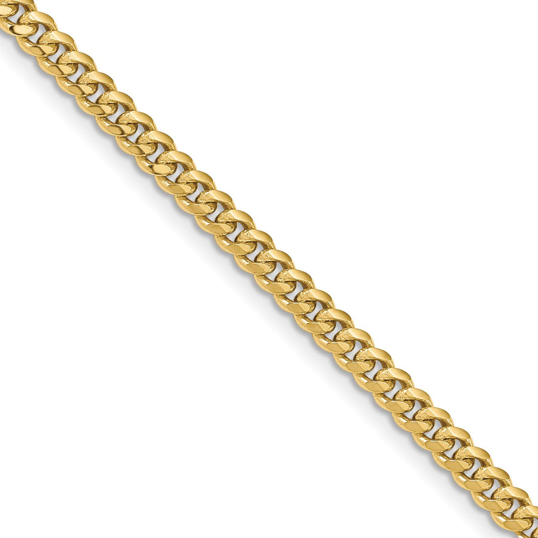 Gold 3.5mm Cuban Chain, 18"