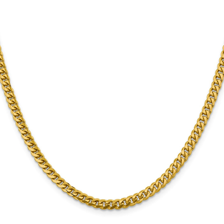Gold 4.25mm Cuban Chain, 26"