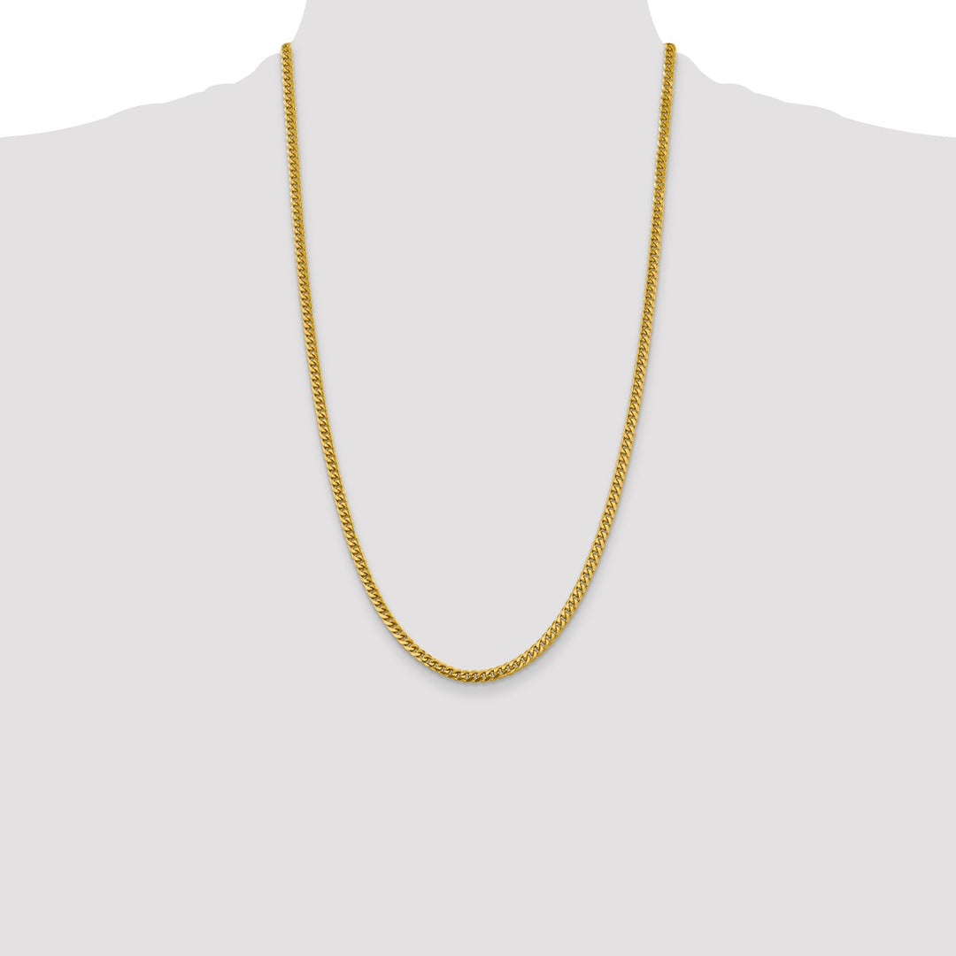 Gold 4.25mm Cuban Chain, 26