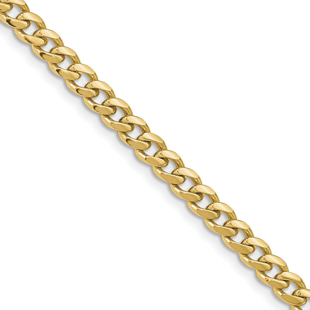 Gold 4.25mm Cuban Chain, 26"