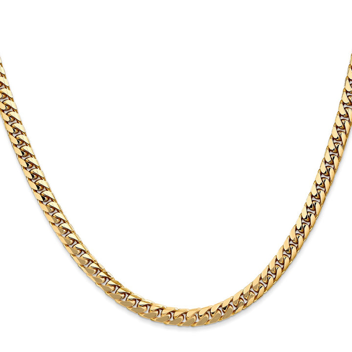Gold 4.3mm Cuban Chain, 26"